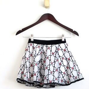 Disney Girls Minnie Mouse Tulle Skirt Embroidered Minnie Mouse Bows Pink SZ 6